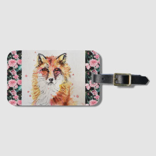 Etiqueta De Bagagem Grocería de Pintura em Aquarela Vermelha