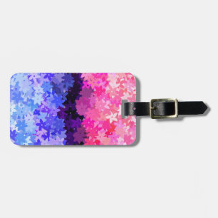 Etiqueta De Bagagem Groovy Boho Quirky Retro Floral Orgulho Omnissexua