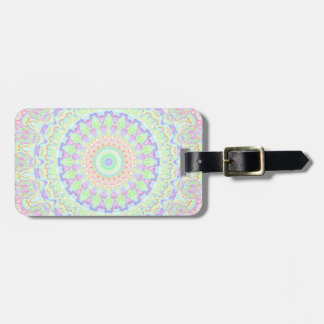 Etiqueta De Bagagem Groovy Funky Boho Hippie Arco-íris Mandala Abstrat