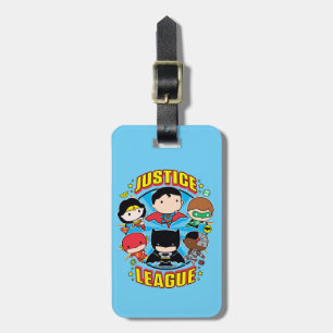 Etiqueta De Bagagem Grupo da Liga da Justiça de Chibi
