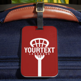 Etiqueta De Bagagem Grupo de TEXTOS PERSONALIZADO do Jogador de Lacros