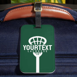 Etiqueta De Bagagem Grupo de TEXTOS PERSONALIZADO do Jogador de Lacros