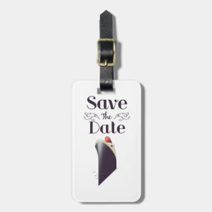 Etiqueta De Bagagem Guardar o convite Náutico da Data Vintage