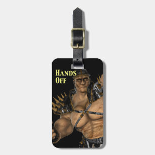 Etiqueta De Bagagem Guerreiro Ogre diz mãos fáceis de identificar pe