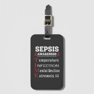 Etiqueta De Bagagem Guia de Sensibilização Sepsis
