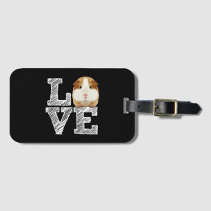 Etiqueta De Bagagem Guiné Pig Love Rodent Wheel