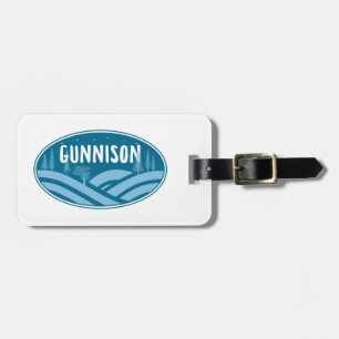 Etiqueta De Bagagem Gunnison Colorado ao ar