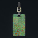 Etiqueta De Bagagem Gustav Klimt - Campo Poppy<br><div class="desc">Poppy Field / Field of Poppies - Gustav Klimt,  Oil on Canvas,  1907</div>