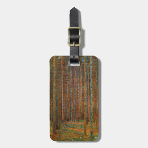 Etiqueta De Bagagem Gustav Klimt - Floresta de Pinheiros Tannenwald
