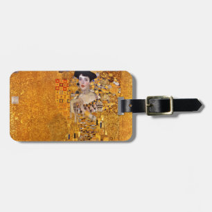 Etiqueta De Bagagem Gustav Klimt Retrato de Adele GalleryHD Vintage