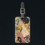 Etiqueta De Bagagem Gustav Klimt - Senhora com ventilador<br><div class="desc">Lady with Fan - Gustav Klimt,  Oil on Canvas,  1917-1918</div>
