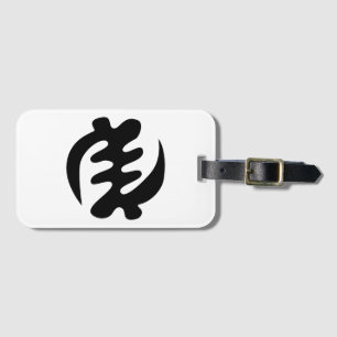 Etiqueta De Bagagem Gye Nyame Deus é Símbolo Adinkra Supremo