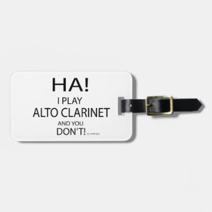 Etiqueta De Bagagem Ha Alto Clarinet
