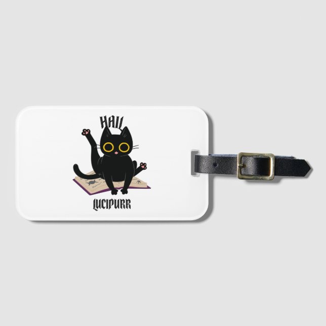 Etiqueta De Bagagem Hail Lucipurr (Frente Horizontal)