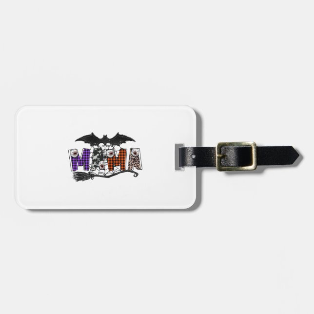 Etiqueta De Bagagem Halloween Mama (Frente Horizontal)