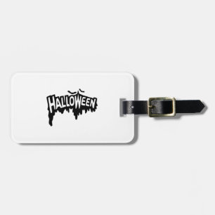 Etiqueta De Bagagem Halloween Preto