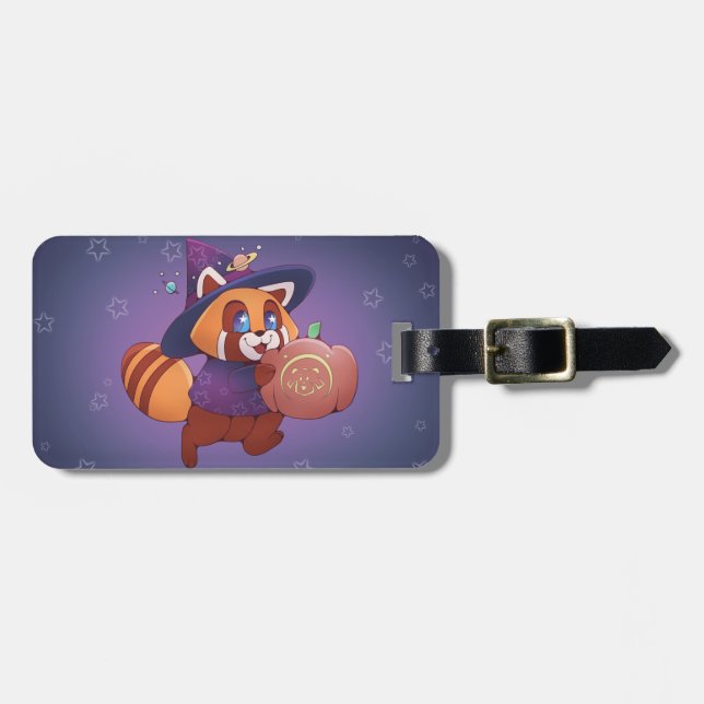 Etiqueta De Bagagem Halloween Space Panda (Frente Horizontal)