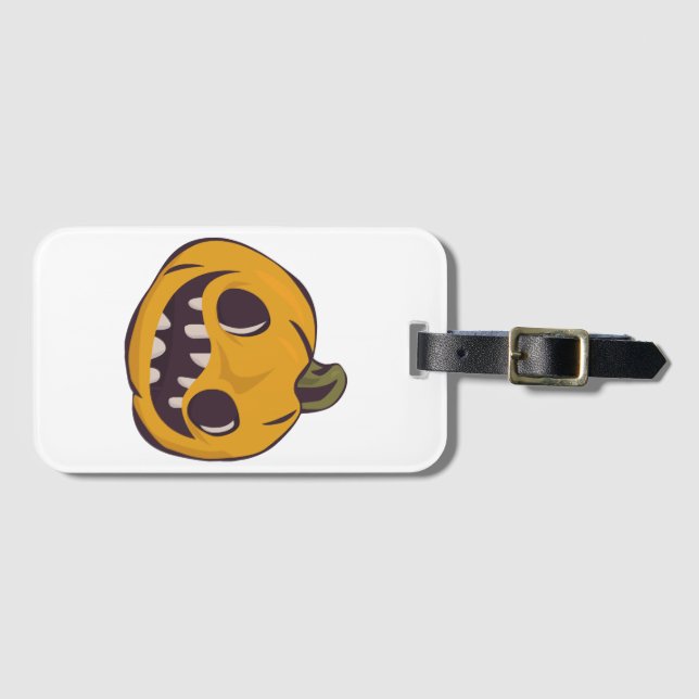 Etiqueta De Bagagem Halloween Time  (Frente Horizontal)