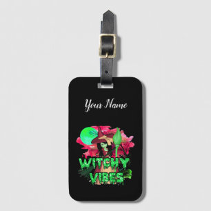 Etiqueta De Bagagem Halloween Witchy Vibes