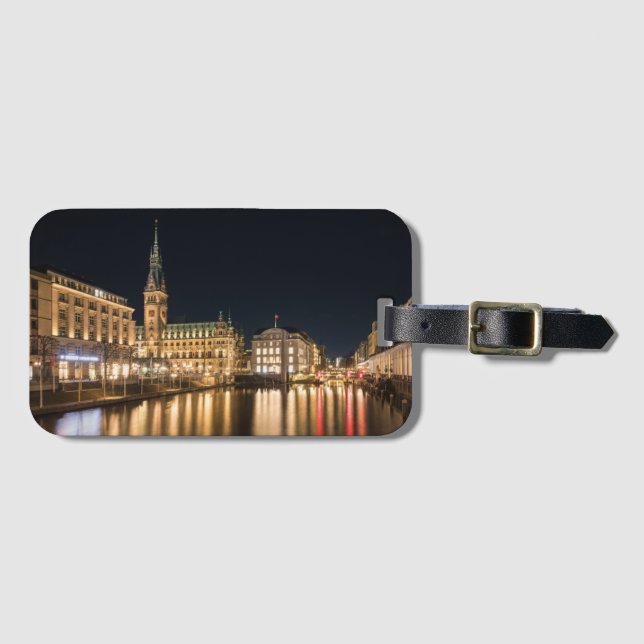 Etiqueta De Bagagem Hamburgo Alemanha (Frente Horizontal)