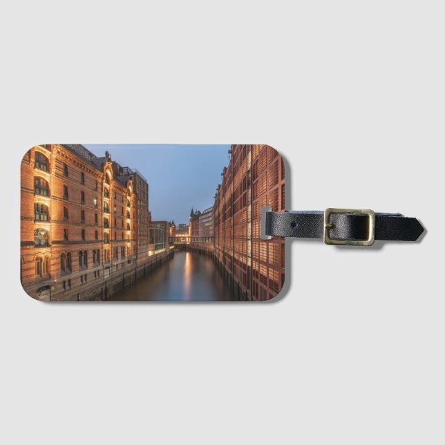 Etiqueta De Bagagem Hamburgo Alemanha (Frente Horizontal)