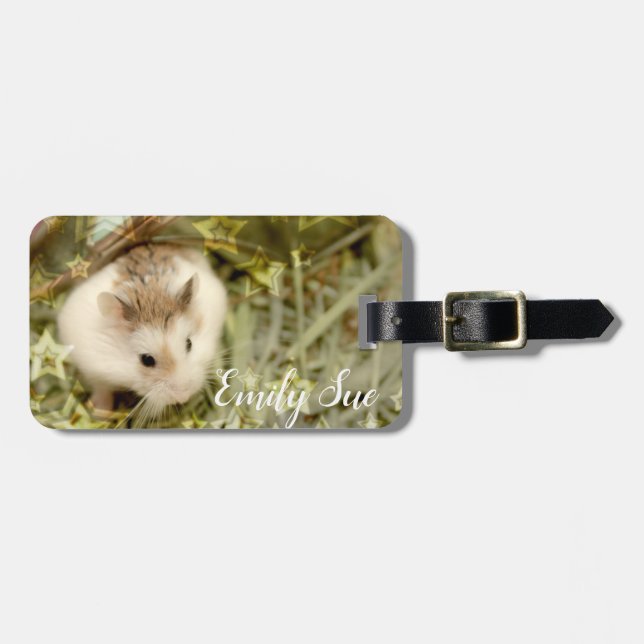 Etiqueta De Bagagem Hammyville - Hamster Bonito (Frente Horizontal)