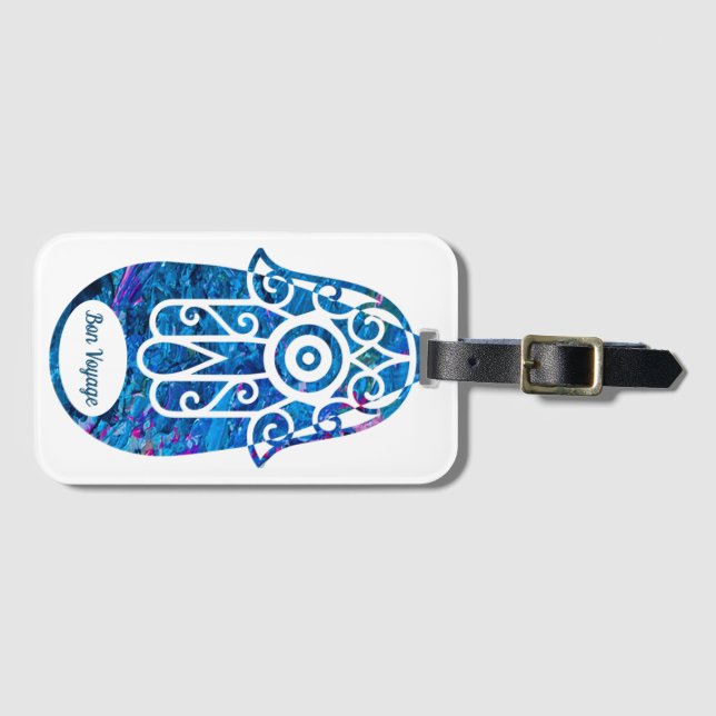 Etiqueta De Bagagem Hamsa (Frente Horizontal)