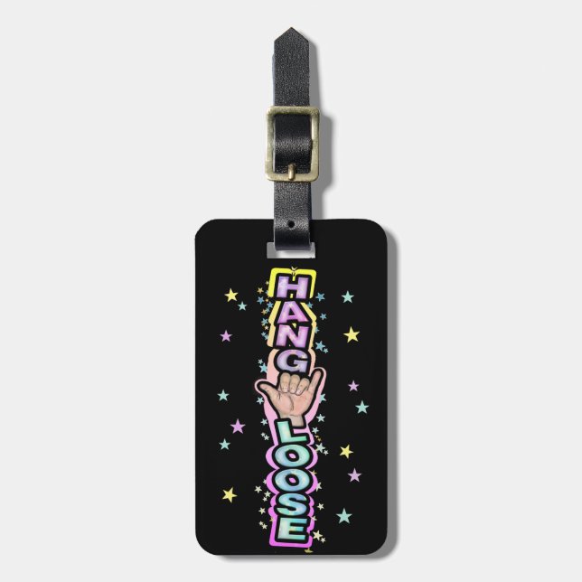 Etiqueta De Bagagem Hang Loose (Frente Vertical)