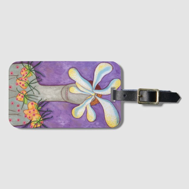 Etiqueta De Bagagem happy (Frente Horizontal)