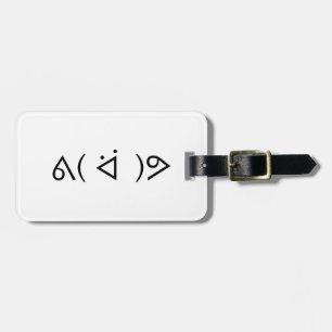 Etiqueta De Bagagem Happy Gary ᕕ( ᐛ )ᕗ Memória Emoticon Emoji Texto Ar