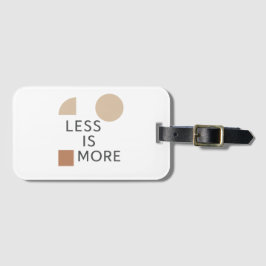 Etiqueta De Bagagem Harmonia Minimalista