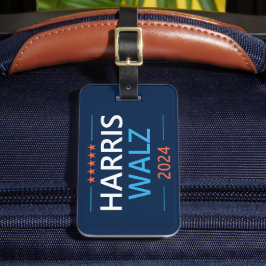 Etiqueta De Bagagem Harris Walz 2024 para Presidente