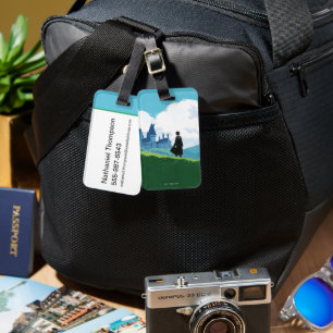 Etiqueta De Bagagem HARRY POTTER™ SOBREINDO HOGWARTS™ Castle