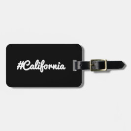 Etiqueta De Bagagem Hashtag State California CA