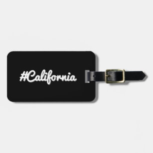 Etiqueta De Bagagem Hashtag State California CA