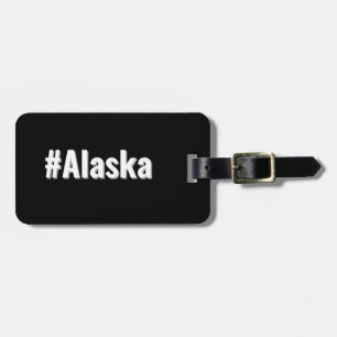 Etiqueta De Bagagem Hashtag State of Alaska AK