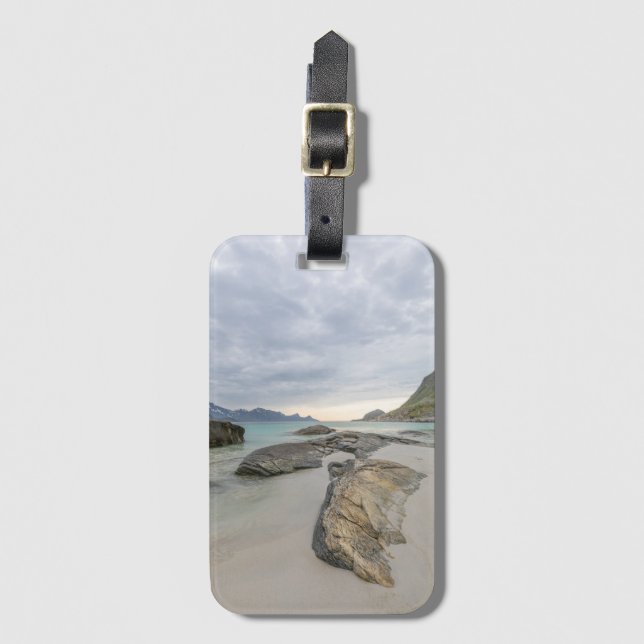 Etiqueta De Bagagem Haukland Lofoten (Frente Vertical)