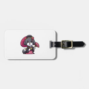 Etiqueta De Bagagem Havanese Dog Kimono