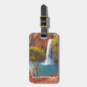 Etiqueta De Bagagem Havasu Falls Waterfall Sudowest Bag