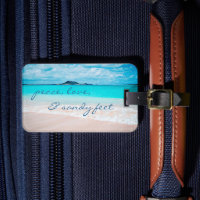 Hawaii Tropical Beach Peace Love Sandy Feet Script