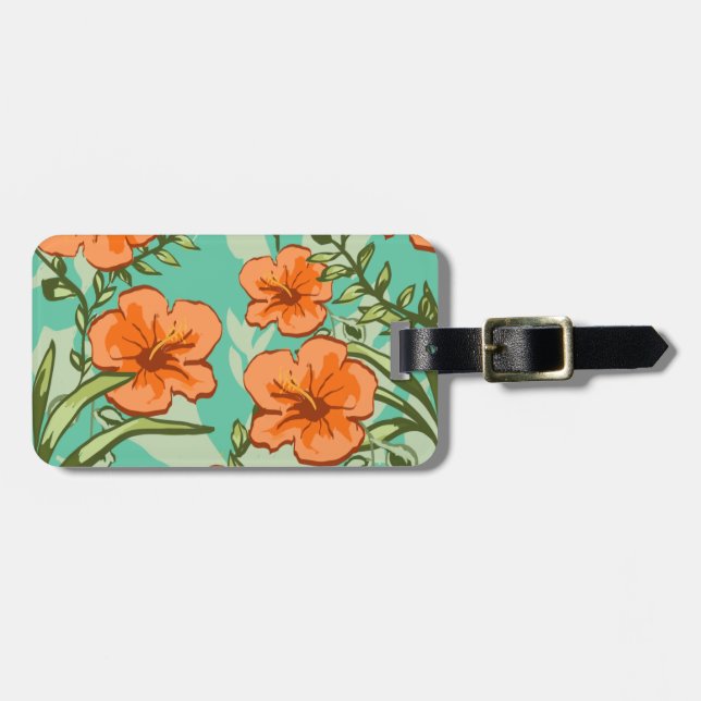 ETIQUETA DE BAGAGEM HAWAIIAN ART (Frente Horizontal)