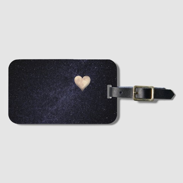 Etiqueta De Bagagem Heart shaped moon (Frente Horizontal)