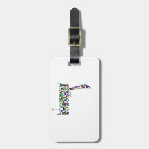 Hebrew Letter DALET made with Gemstones