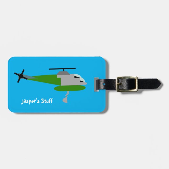 Etiqueta De Bagagem Helitack (Frente Horizontal)