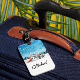 Etiqueta De Bagagem Hello Winter Personalized Luggage Tag
