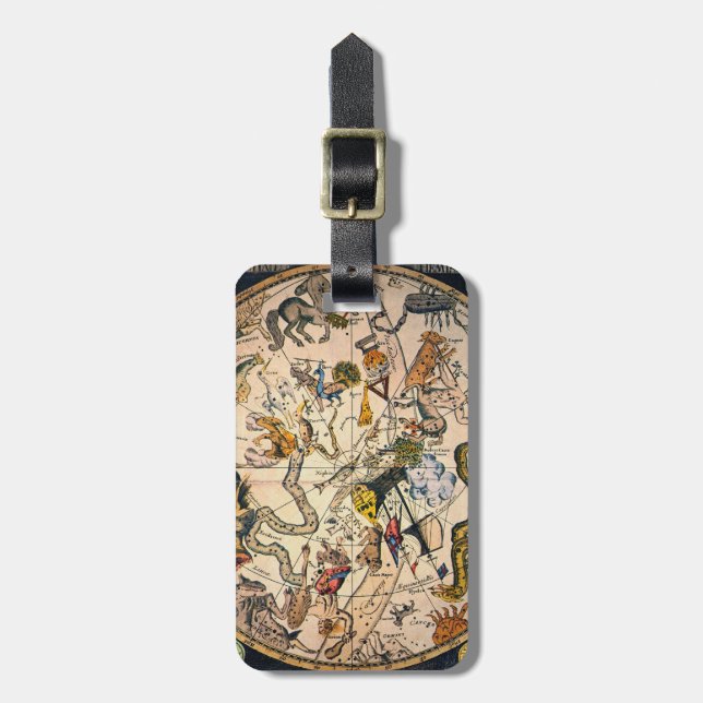 Etiqueta De Bagagem Hemisfério celestial, 1790 (Frente Vertical)