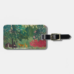 Etiqueta De Bagagem Henri Rousseau - A Cachoeira