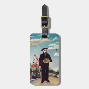 Etiqueta De Bagagem Henri Rousseau - Autorretrato-Paisagem