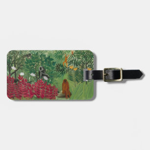 Etiqueta De Bagagem Henri Rousseau - Floresta Tropical com Macacos