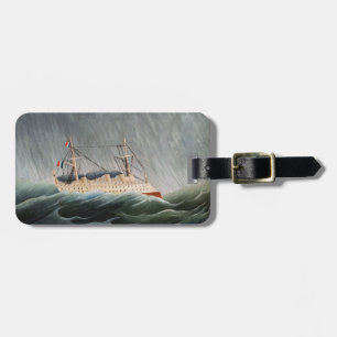 Etiqueta De Bagagem Henri Rousseau - O Navio na Tempestade